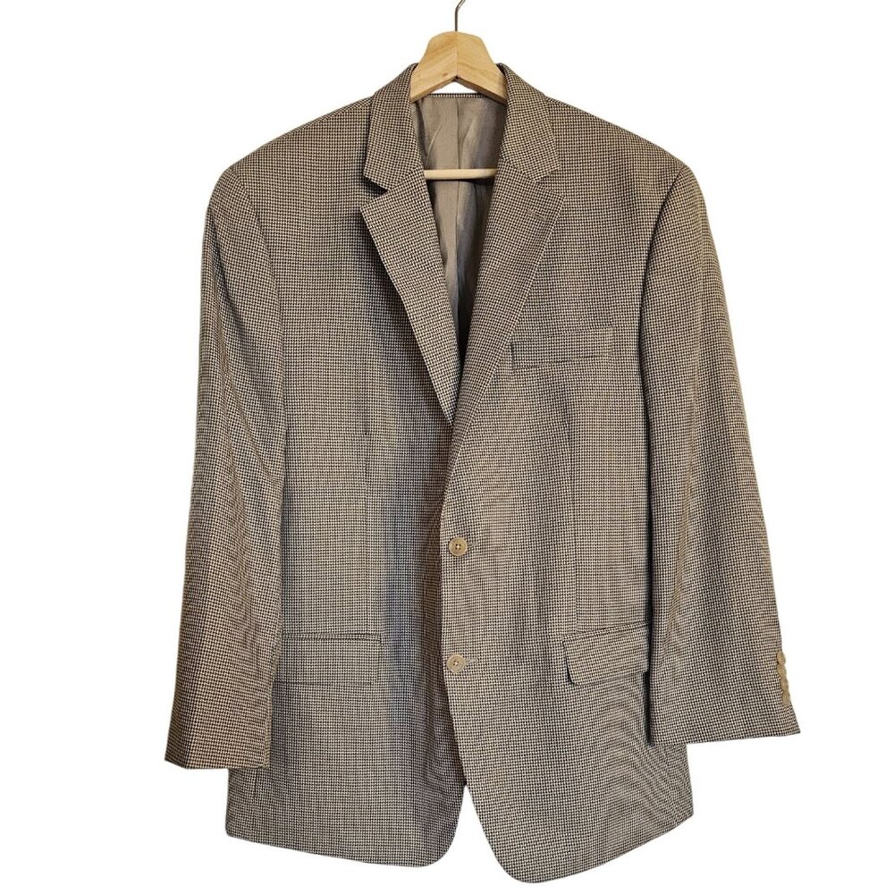 Michael Kors Blazer Checkered 42R brown double‎ button
